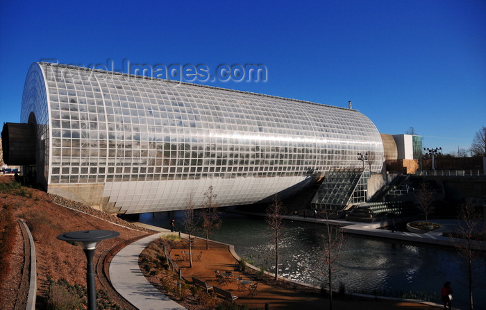 usa2345: Oklahoma City, OK, USA: Myriad Botanical Gardens - Crystal Bridge Tropical Conservatory - architects Conklin + Rossant - structural engineering merging with architectural design - 100 Myriad Gardens - 301 West Reno Avenue - photo by M.Torres - (c) Travel-Images.com - Stock Photography agency - Image Bank