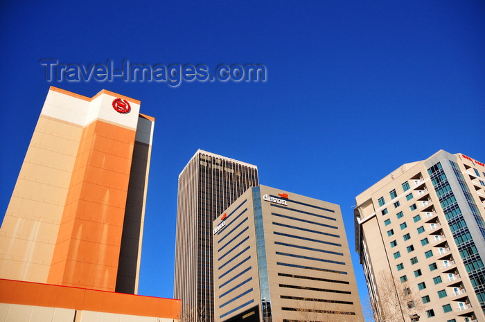 usa2350: Oklahoma City, OK, USA: Business District - Sheraton Hotel, Chase Tower, Mid America Tower, Renaissance Oklahoma City Convention Center Hotel - photo by M.Torres - (c) Travel-Images.com - Stock Photography agency - Image Bank