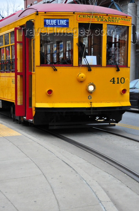 usa2361: Little Rock, Arkansas, USA: Gomaco Trolley Company built replica vintage electric trolleys similar to Birney type streetcars - 410 - photo by M.Torres - (c) Travel-Images.com - Stock Photography agency - Image Bank