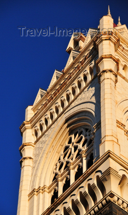usa2382: Portland, Oregon, USA: neo-gothic tower of the First Congregational Church, built in 1895 - architect Henry J. Hefty - 1126 SW Park Avenue - photo by M.Torres - (c) Travel-Images.com - Stock Photography agency - Image Bank