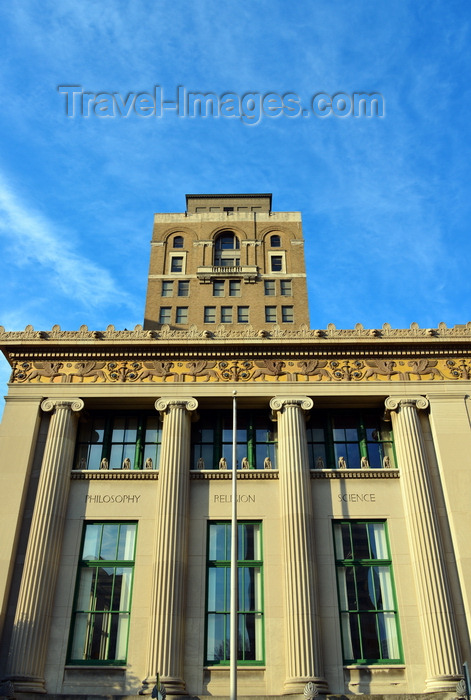 usa2449: Wilmington, DE, USA: Wilmington Public Library, one of the oldest public libraries in the US - architect Henry Hornbostel, Classical Revival style -  Ionic order columns and frieze with mythological motives - photo by M.Torres - (c) Travel-Images.com - Stock Photography agency - Image Bank
