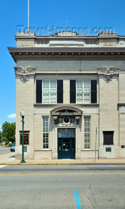 usa2473: Jeffersonville, Clark County, Indiana, USA: Citizens Trust Company building on Spring Street - Classic Federalist limestone bank - photo by M.Torres - (c) Travel-Images.com - Stock Photography agency - Image Bank