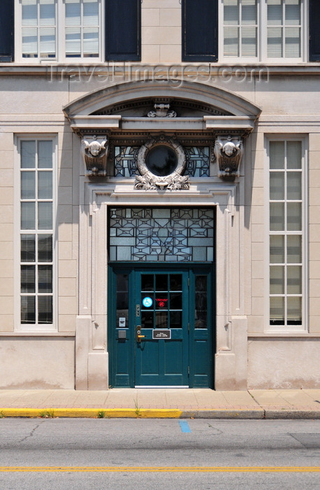 usa2474: Jeffersonville, Clark County, Indiana, USA: entrance of the old building of the Citizens Trust Company on Spring Street - built in 1908 by Citizens' Trust Company - photo by M.Torres - (c) Travel-Images.com - Stock Photography agency - Image Bank