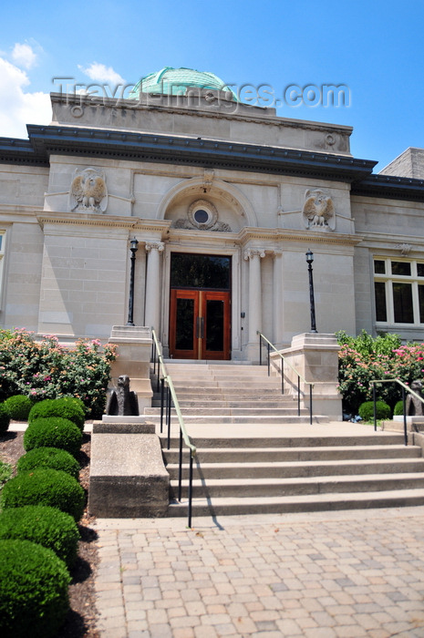 usa2479: Jeffersonville, Clark County, Indiana, USA: Carnegie Library building on Warder Park - 1903 neoclassical structure designed by architect Arthur Loomis - photo by M.Torres - (c) Travel-Images.com - Stock Photography agency - Image Bank