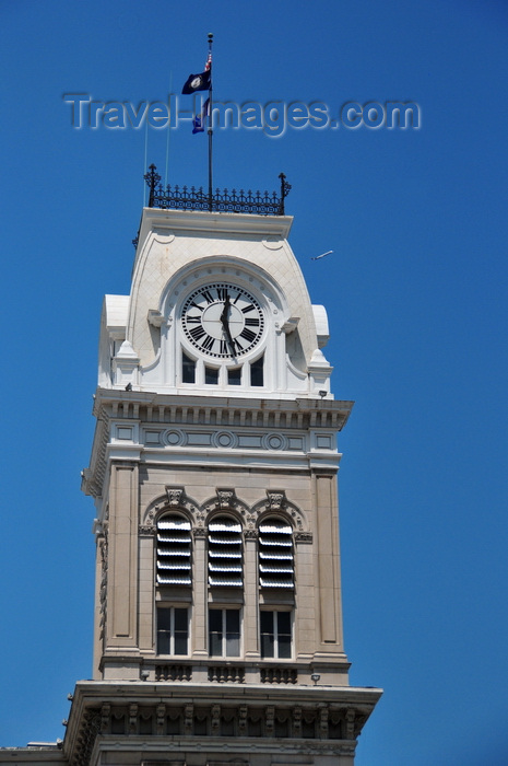 usa2489: Louisville, Kentucky, USA: Louisville City hall clock tower - Indiana Limestone in a blend of Italianate and Second Empire styles by architect John Andrewartha - photo by M.Torres - (c) Travel-Images.com - Stock Photography agency - Image Bank