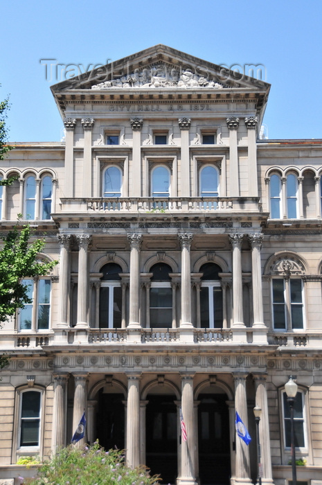 usa2494: Louisville, Kentucky, USA: Louisville City hall - Indiana Limestone in a blend of Italianate and Second Empire styles by architect John Andrewartha - photo by M.Torres - (c) Travel-Images.com - Stock Photography agency - Image Bank