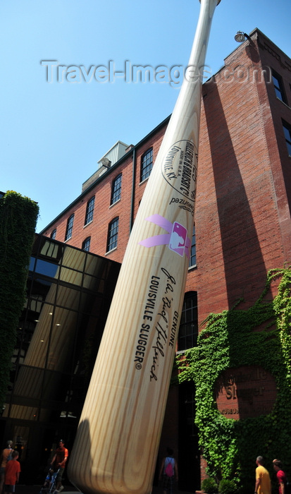 usa2506: Louisville, Kentucky, USA: Louisville Slugger Museum and Factory, a museum dedicated to Baseball and located in in the West Main District of downtown - giant baseball bat - West Main District - photo by M.Torres - (c) Travel-Images.com - Stock Photography agency - Image Bank