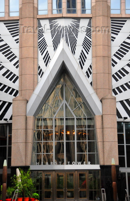 usa2550: Charlotte, North Carolina, USA: Hearst Tower - ornate entrance detail - North Tryon Street - architects Smallwood, Reynolds, Stewart, Stewart & Associates - photo by M.Torres - (c) Travel-Images.com - Stock Photography agency - Image Bank