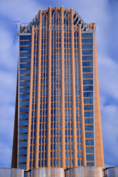 usa2566: Charlotte, North Carolina, USA: Hearst Tower - skyscraper on North Tryon Street - reverse floorplate design - photo by M.Torres - (c) Travel-Images.com - Stock Photography agency - Image Bank