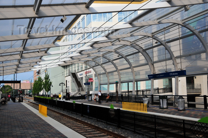 usa2568: Charlotte, North Carolina, USA: Light-Rail station, CTC Arena - photo by M.Torres - (c) Travel-Images.com - Stock Photography agency - Image Bank