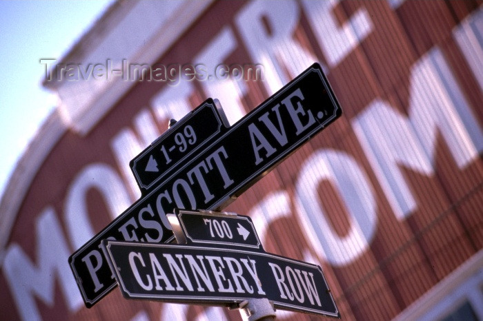 usa272: Monterey (California): Cannery Row - signs - photo by F.Rigaud - (c) Travel-Images.com - Stock Photography agency - Image Bank