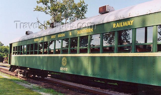 usa305: French Lick (Indiana): French Lick, West Baden and Southern Railway - train - photo by G.Frysinger - (c) Travel-Images.com - Stock Photography agency - Image Bank