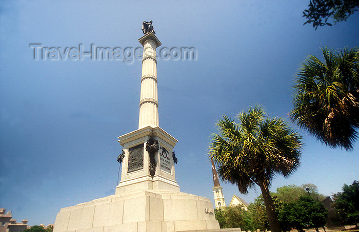 usa314: Charleston, South Carolina, USA: John C. Calhoun monument - 7th Vice President of the United States - Marion Square - photo by D.Forman - (c) Travel-Images.com - Stock Photography agency - Image Bank