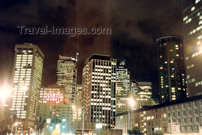 usa329: Seattle, Washington, USA: city lights - nocturnal - photo by M.Torres - (c) Travel-Images.com - Stock Photography agency - Image Bank