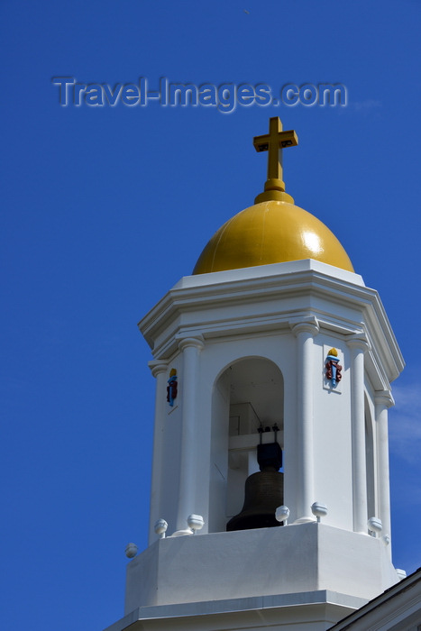usa357: Scarborough Hills, Narragansett, RI, USA: Catholic church of St Mary Star of the Sea - bell tower with green dome - Point Judith Road - photo by M.Torres - (c) Travel-Images.com - Stock Photography agency - Image Bank