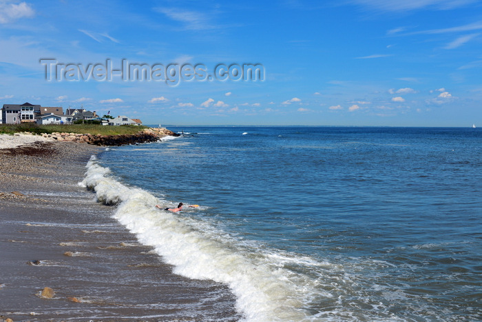 usa363: Point Judith, Narragansett, RI, USA: Seaweed beach, a good surf spot - photo by M.Torres - (c) Travel-Images.com - Stock Photography agency - Image Bank