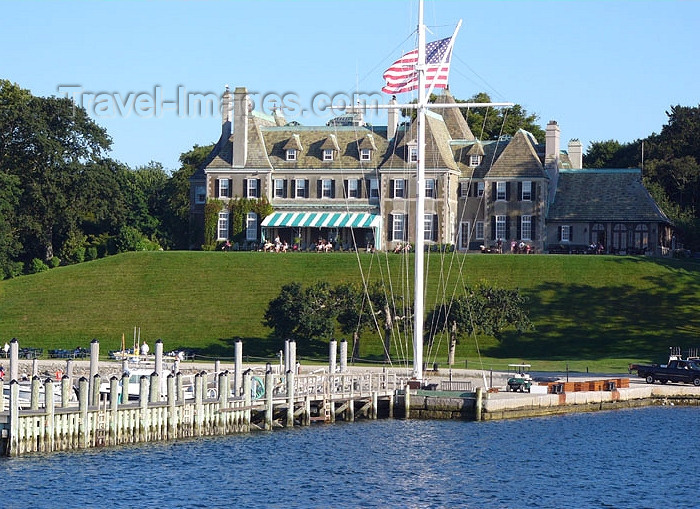 usa375: Newport, Rhode Island, USA: Harbor Court - now the New York Yacht Club - photo by G.Frysinger - (c) Travel-Images.com - Stock Photography agency - Image Bank