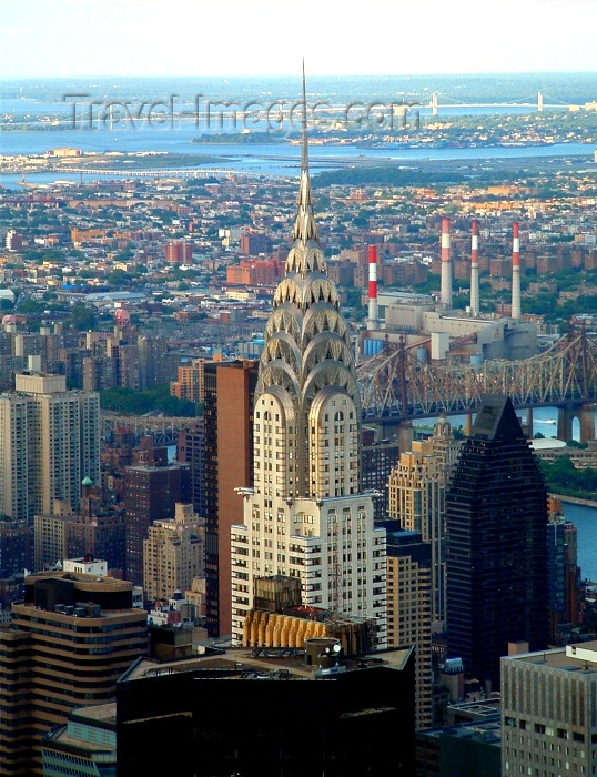 usa400: Manhattan, New York, USA: Chrysler building from the Empire State - photo by Llonaid - (c) Travel-Images.com - Stock Photography agency - Image Bank