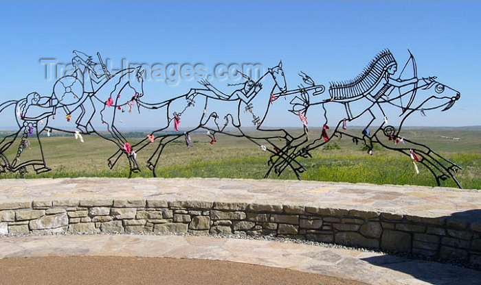 usa408: Little BigHorn (Montana): Peace through Unity Memorial at the Bighorn Battle site - photo by G.Frysinger - (c) Travel-Images.com - Stock Photography agency - Image Bank