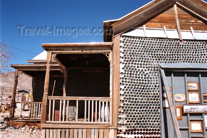 usa457: Death Valley (Nevada): Bottle House - Rhyolite ghost town (photo by G.Friedman) - (c) Travel-Images.com - Stock Photography agency - Image Bank