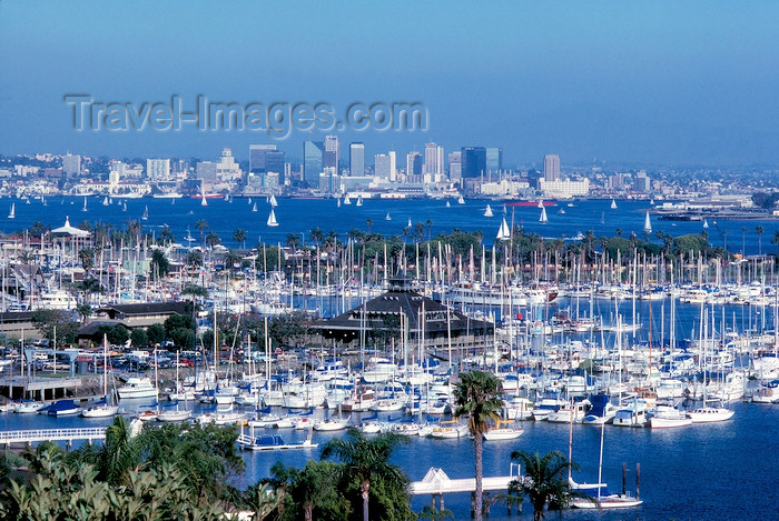 usa5: San Diego (California): Shelter Island and San Diego bay - marina - photo by J.Fekete - (c) Travel-Images.com - Stock Photography agency - Image Bank