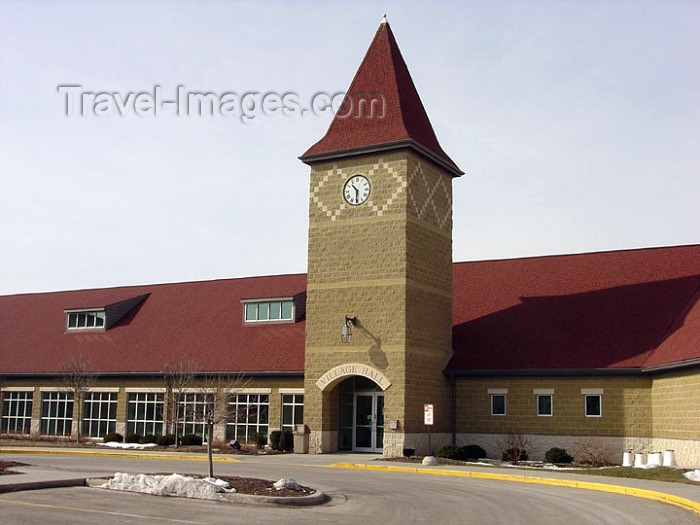 usa551: Germantown (Wisconsin): the village hall - German village - photo by G.Frysinger - (c) Travel-Images.com - Stock Photography agency - Image Bank