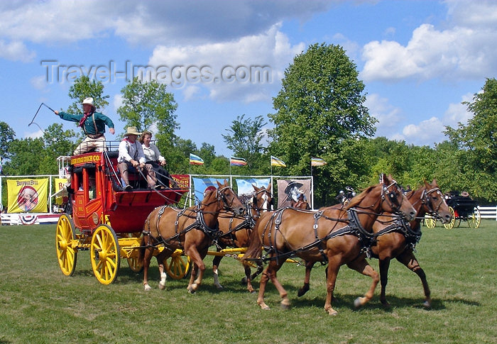 usa571: Old Wade House State Park - Sheboygan County (Wisconsin): stage coach - Wild West Show - diligencia - photo by G.Frysinger - (c) Travel-Images.com - Stock Photography agency - Image Bank