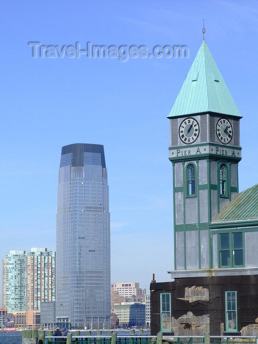 usa590: New York, USA: pier A - the clocktower is a World War I memorial - photo by M.Bergsma - (c) Travel-Images.com - Stock Photography agency - Image Bank