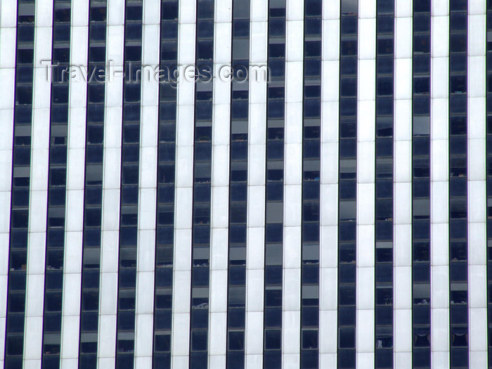 usa628: Manhattan (New York City): stripes and no stars - building façade - photo by M.Bergsma - (c) Travel-Images.com - Stock Photography agency - Image Bank