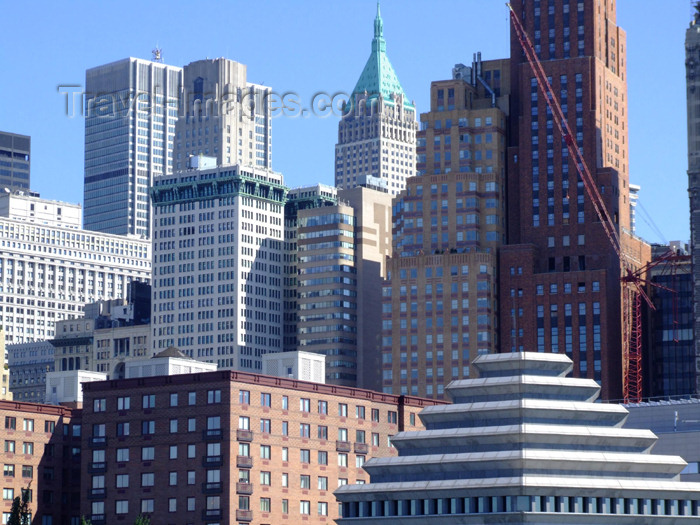 usa630: Manhattan (New York City): Museum of Jewish Heritage and skyscrapers - photo by M.Bergsma - (c) Travel-Images.com - Stock Photography agency - Image Bank