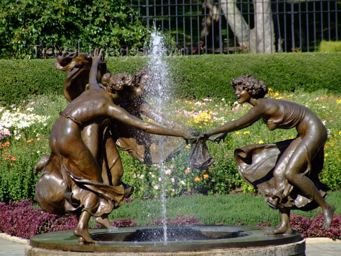 usa658: Manhattan (New York City): fountain - Conservatory Garden - Central Park - photo by M.Bergsma - (c) Travel-Images.com - Stock Photography agency - Image Bank