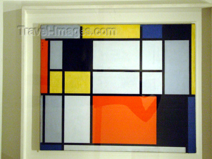 usa662: New York City: Piet Mondriaan at the Metropolitan Museum of Art - composition - Neo-Plasticist painting - 1000 Fifth Avenue - photo by M.Bergsma - (c) Travel-Images.com - Stock Photography agency - Image Bank