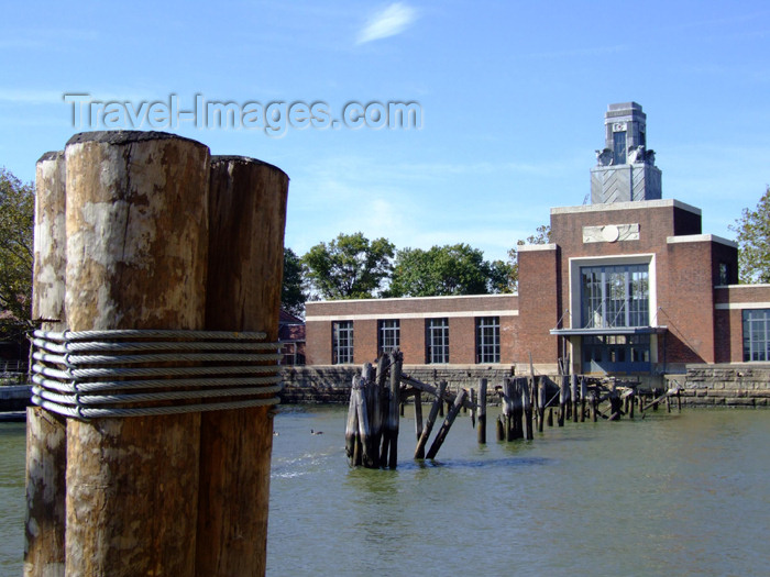 usa673: New York City, USA: Ellis Island - ruins of a pier - photo by M.Bergsma - (c) Travel-Images.com - Stock Photography agency - Image Bank