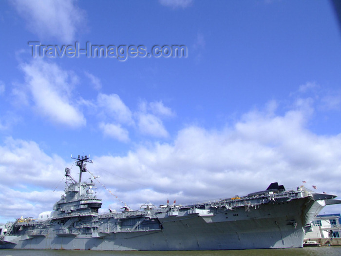 usa683: New York City: US Navy aircraft carrier - Intrepid Sea-Air-Space Museum - photo by M.Bergsma - (c) Travel-Images.com - Stock Photography agency - Image Bank