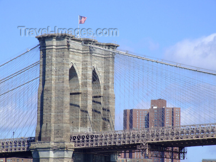 usa685: New York City: Brooklyn Bridge - photo by M.Bergsma - (c) Travel-Images.com - Stock Photography agency - Image Bank