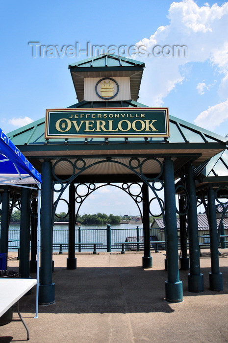 usa707: Jeffersonville, Clark County, Indiana, USA: Jeffersonville Overlook, a belvedere over the Ohio river - photo by M.Torres - (c) Travel-Images.com - Stock Photography agency - Image Bank