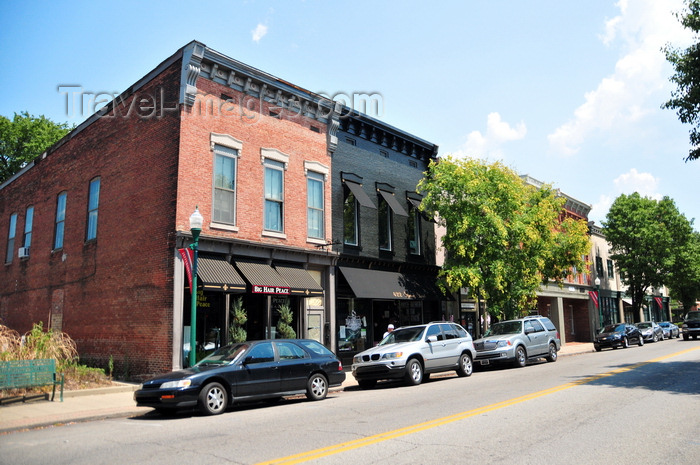 usa710: Jeffersonville, Clark County, Indiana, USA: brick façades along Spring street - photo by M.Torres - (c) Travel-Images.com - Stock Photography agency - Image Bank