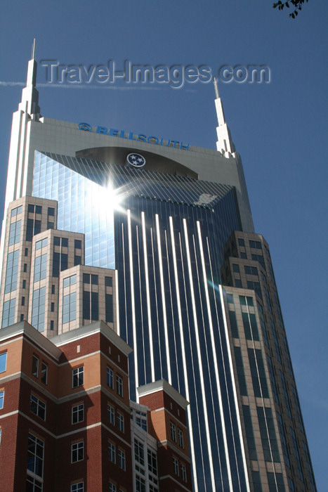 usa754: Nashville - Tennessee, USA: BellSouth Batman building - tower - skyscraper - Commerce Street - architects: Earl Swensson Associates - photo by M.Schwartz - (c) Travel-Images.com - Stock Photography agency - Image Bank