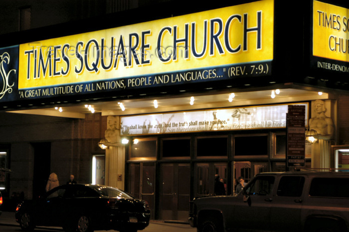 usa778: New York City (Manhattan): Times Square Church - photo by C.McEachern - (c) Travel-Images.com - Stock Photography agency - Image Bank