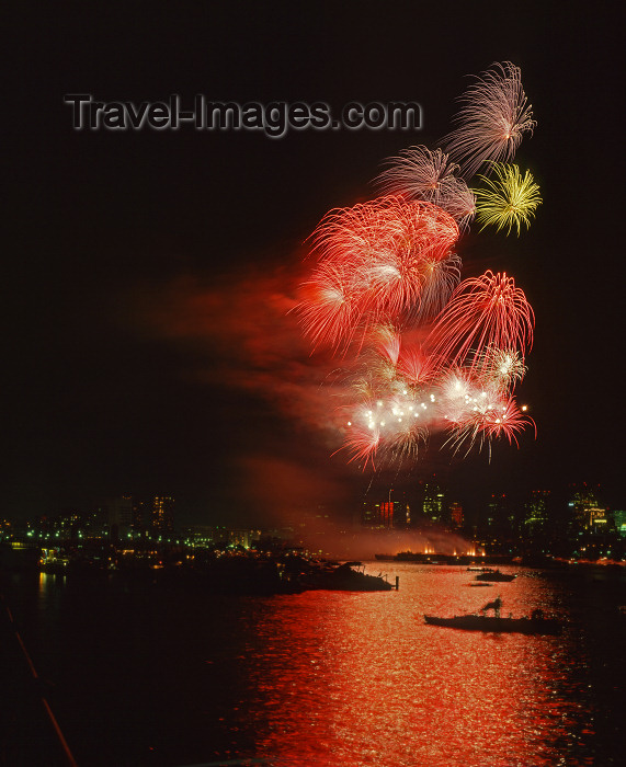 usa787: Boston, Massachusetts, USA: fireworks over the water - 4th of July - photo by A.Bartel - (c) Travel-Images.com - Stock Photography agency - Image Bank