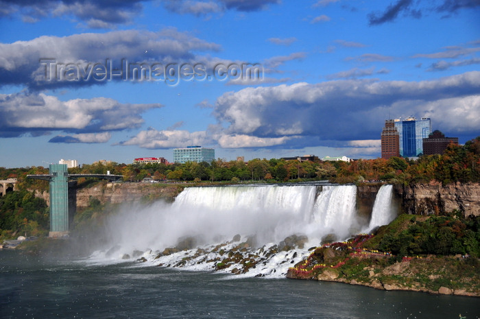 usa788: Niagara Falls, New York, USA: American Falls and Prospect Point Park observation tower - Niagara River - photo by M.Torres - (c) Travel-Images.com - Stock Photography agency - Image Bank
