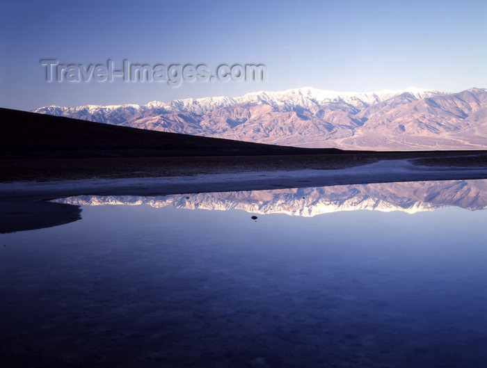 usa838: Death Valley (California): Telescope Peak elev. 11049 ft overlooking the Badwater, -279 ft bellow sea level - photo by J.Fekete - (c) Travel-Images.com - Stock Photography agency - Image Bank