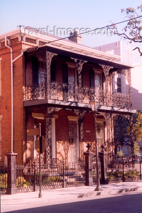 usa858: USA - Mobile (Alabama): southern balcony - iron - photo by M.Torres - (c) Travel-Images.com - Stock Photography agency - Image Bank