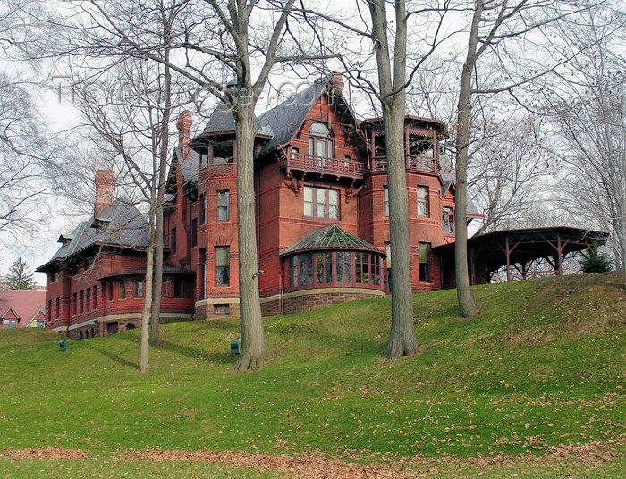 usa867: USA - Hartford, Connecticut: Mark Twain's house - photo by G.Frysinger - (c) Travel-Images.com - Stock Photography agency - Image Bank