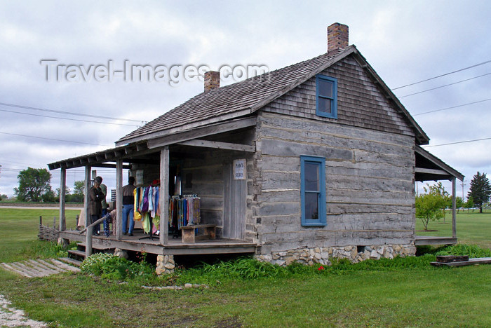 usa870: Fort Dodge, Iowa, USA: Carlson-Richey Log Home (1855) - photo by G.Frysinger - (c) Travel-Images.com - Stock Photography agency - Image Bank