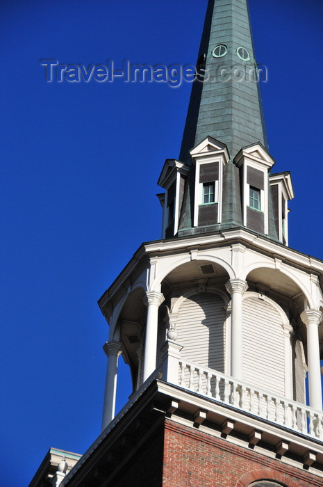 usa887: Boston, Massachusetts, USA: spire of the Old South Meeting House - venue for organizing the Boston Tea Party, intersection of Washington and Milk Streets - Downtown Crossing - architect Robert Twelves - photo by M.Torres - (c) Travel-Images.com - Stock Photography agency - Image Bank