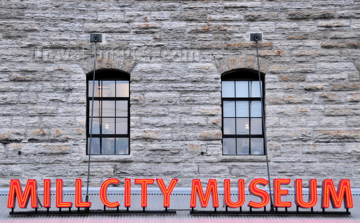 usa898: Minneapolis, Minnesota, USA:  Mill City Museum - the building was once the world’s largest flour mill, the Washburn A Mill - South 2nd St, West Bank Milling District, Downtown West - photo by M.Torres - (c) Travel-Images.com - Stock Photography agency - Image Bank