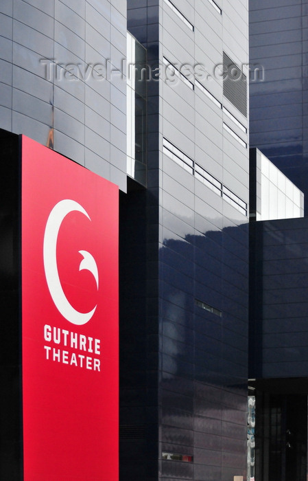 usa899: Minneapolis, Minnesota, USA:  Guthrie Theater - stainless steel cladding - deconstructivism style - architect Jean Nouvel - 800-818 2nd Street South - West Bank Milling District - Downtown East - photo by M.Torres - (c) Travel-Images.com - Stock Photography agency - Image Bank