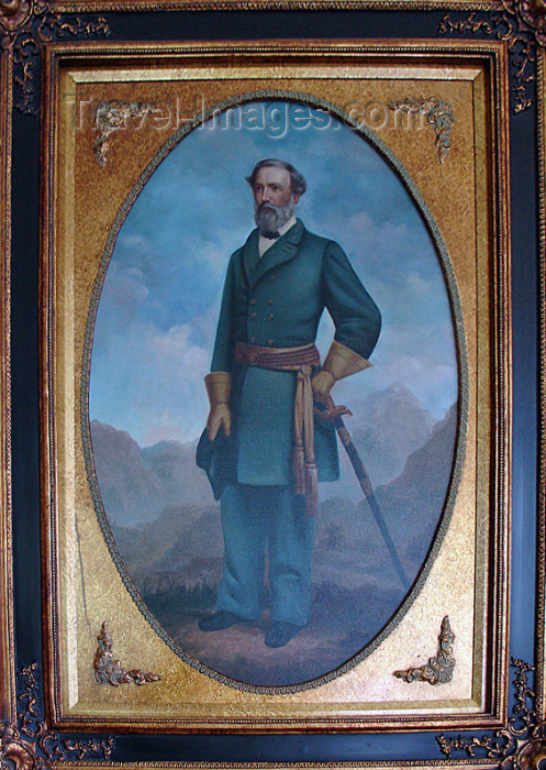 usa922: Abingdon (Viginia): portrait of General Robert E. Lee - the most celebrated general of the Confederate forces - Martha Washington Inn - photo by G.Frysinger - (c) Travel-Images.com - Stock Photography agency - Image Bank