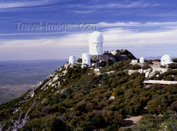 usa941: USA - Sonoran Desert (Arizona): Kitt Peak National Observatory (KPNO) - astronomical observatory located on a 2,096 m peak of the Quinlan Mountains - Tohono O'odham Nation - part of the National Optical Astronomy Observatory - the largest, most diverse gathering of astronomical instruments in the world - photo by J.Fekete - (c) Travel-Images.com - Stock Photography agency - Image Bank